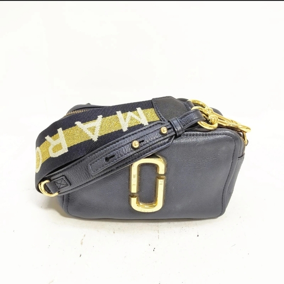 Marc Jacobs Black Leather Softshot Crossbody Bag - Picture 2 of 11